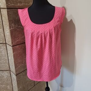 Candie's Pink Polka Dot Blouse